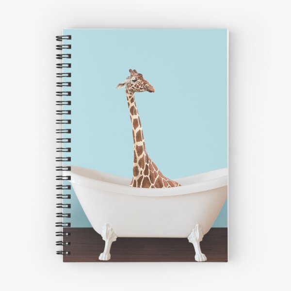 Item preview, Bathtub giraffe in blue designed and sold by ESCAPZ.