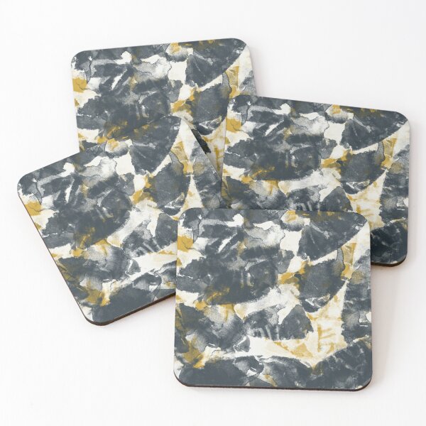 Item preview, Grey and Mustard Yellow Abstract Print designed and sold by CharIsabella.