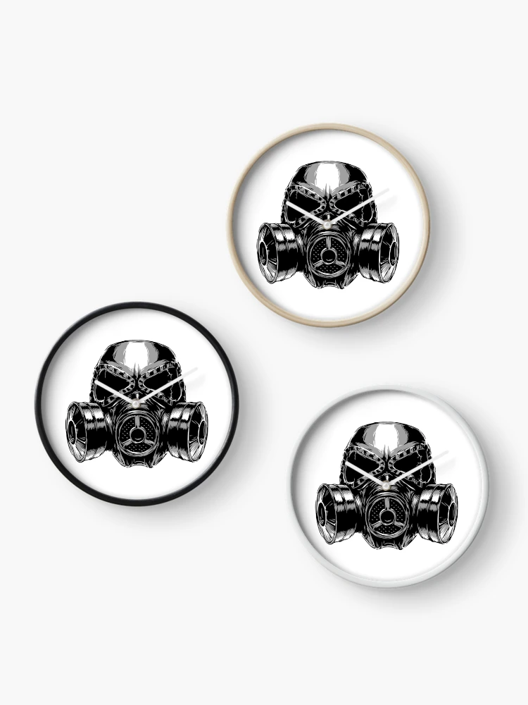 Thumbnail 3 of 4, Clock, Gas Mask designed and sold by monkeystudio.