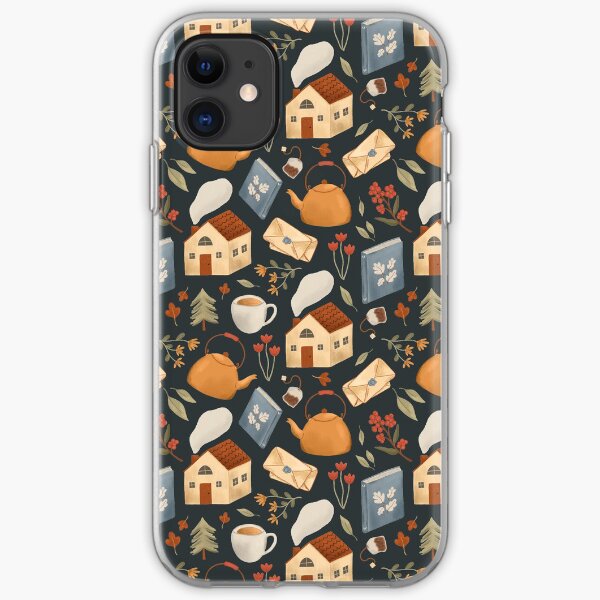 Cozy Cottage Pattern iPhone Soft Case
