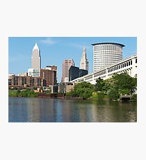 Cleveland From The River Bank Photographic Print