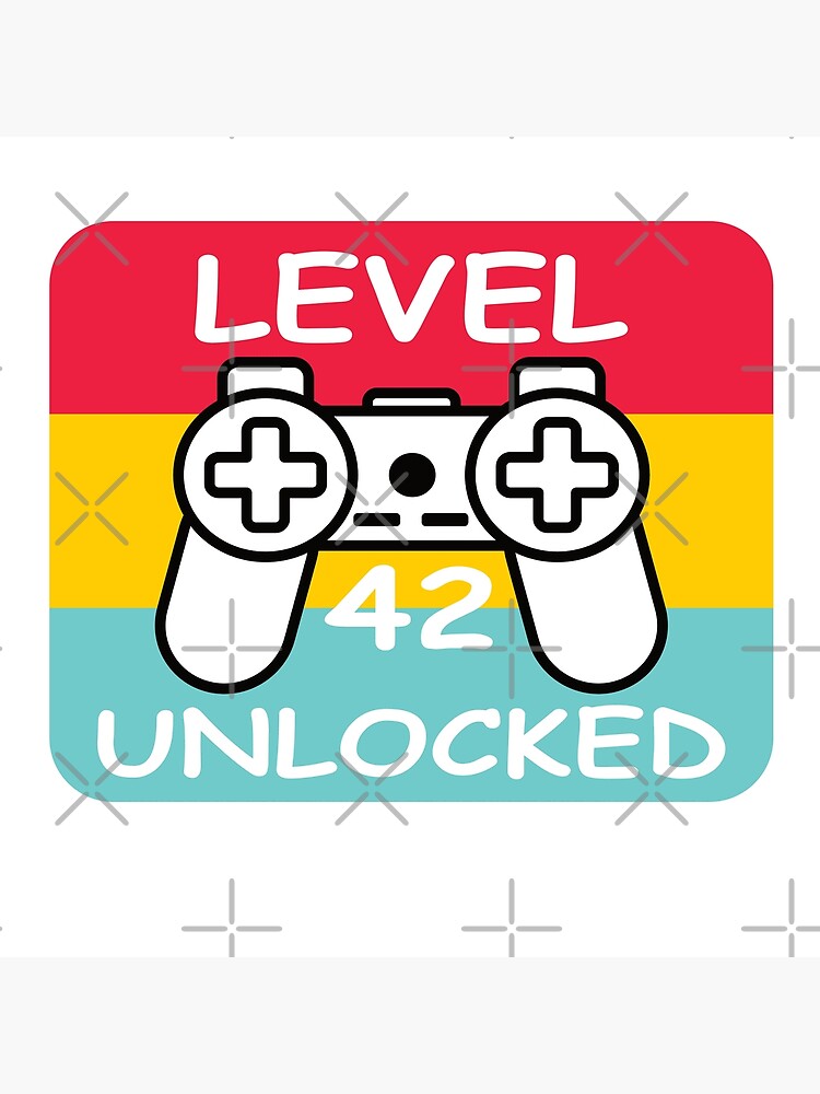 Level 42 Unlocked Poster By Babmk Redbubble