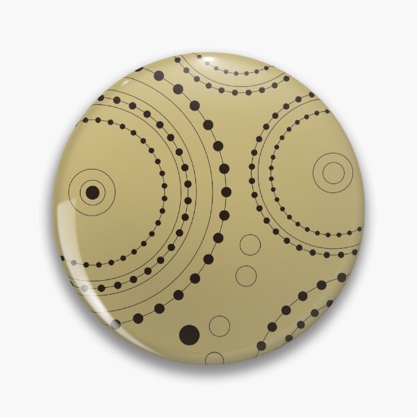 Item preview, Circles in Circles Design Black on Light Gold designed and sold by NataliePaskell.