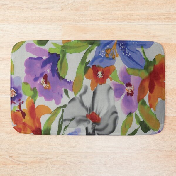 Item preview, Watercolor Tropical Flowers on Silk designed and sold by Leslie Rogers Todder.