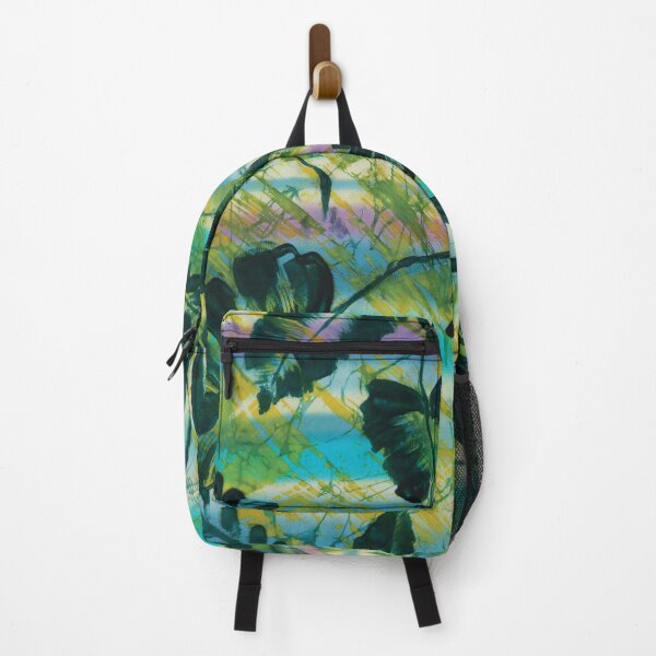Item preview, Green Tropical Leaves of Crackle Background designed and sold by Leslie Rogers Todder.