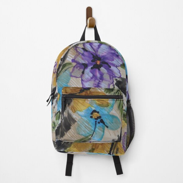 Item preview, Watercolor Brushy Abstract Floral on Beige Ground designed and sold by Leslie Rogers Todder.