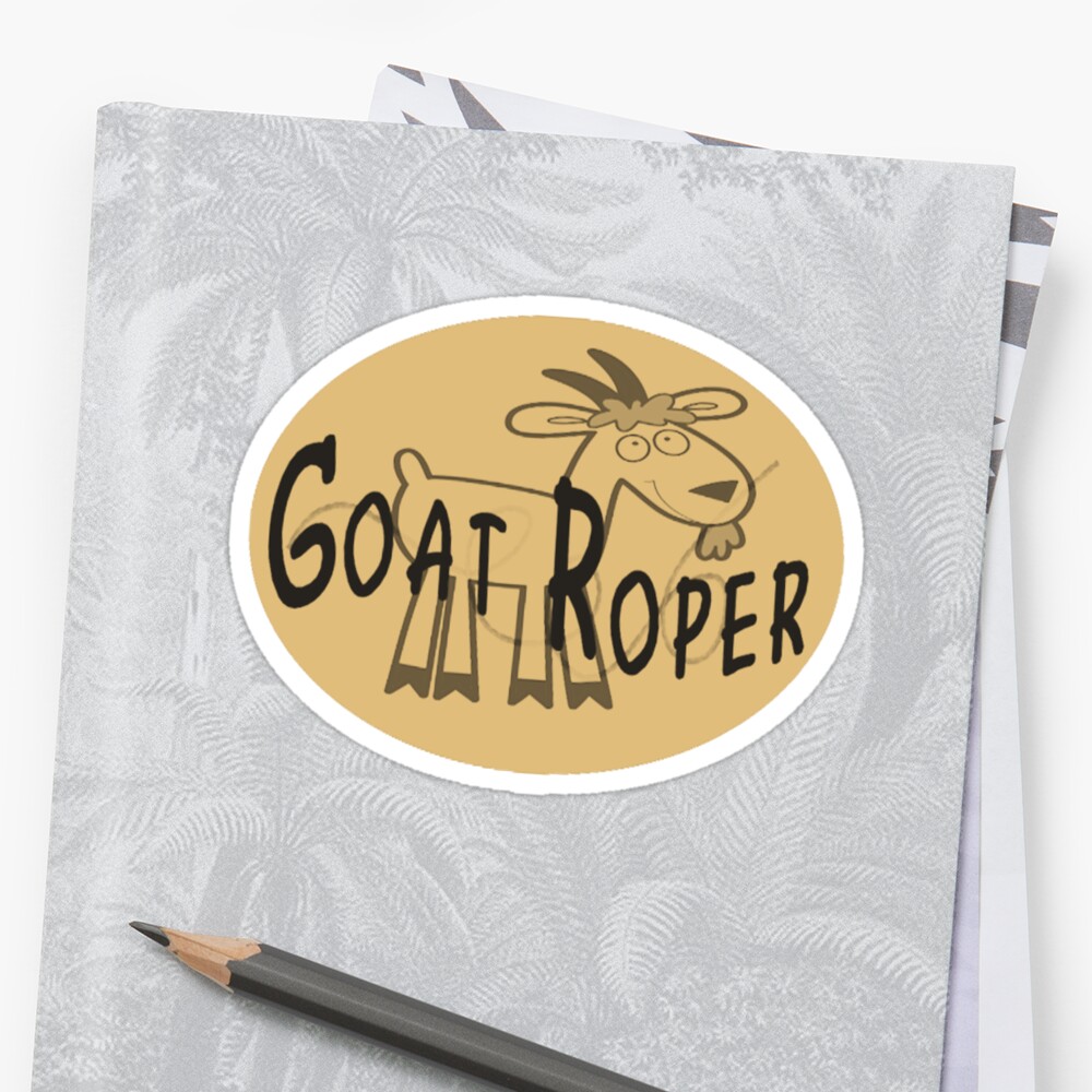 goat-roper-stickers-by-brian-alexander-redbubble