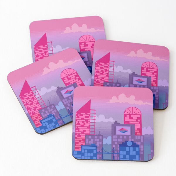 Item preview, Pixel Bi Pride City designed and sold by MetallicWings15.