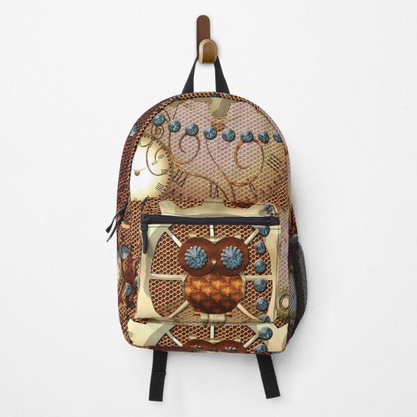 Item preview, Steampunk, cute owl with clocks and gears designed and sold by nicky2342.