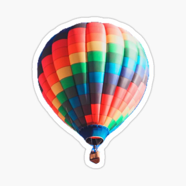 Artikel-Vorschau von Heißluftballon-Regenbogenfarben im Himmelreise-Reisegeschenk, designt und verkauft von conceptDVS.