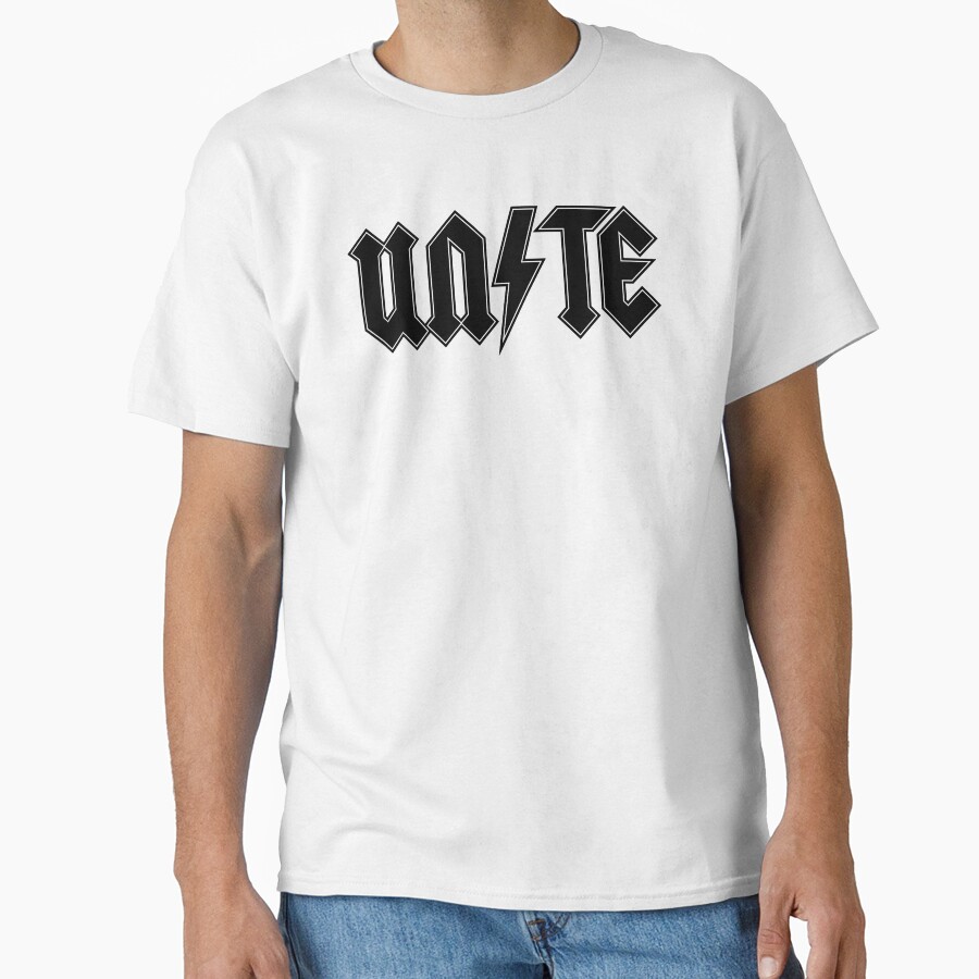 Unite Ac/Dc Band Logo Parody Classic T-Shirt Trendy Fashion