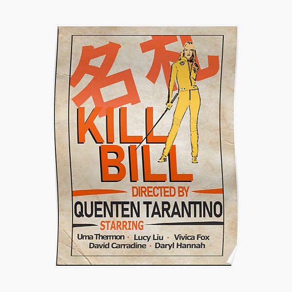 Conception d'affiche Kill Bill Poster