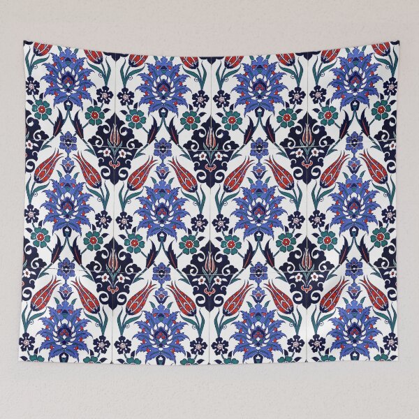 Item preview, Turkish Tulip Motif Tile Pattern designed and sold by worldways.