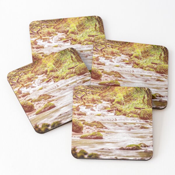 Item preview, Beautiful wild fresh water stream in forest under bright sunlight designed and sold by Grégory DUBUS.