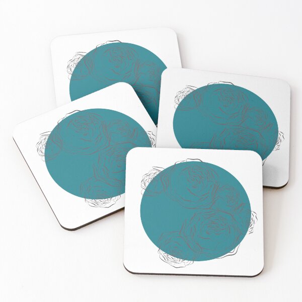 Item preview, Modern Botanicals in a Minimalistic Design on Turquoise designed and sold by Nugget Of Happiness.