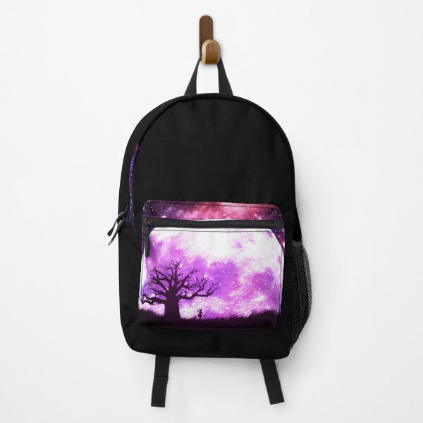 Item preview, Lone tree over rising pink moon designed and sold by AnnArtshock.