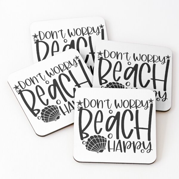 Item preview, Don't Worry Beach Happy designed and sold by purpleblobart.