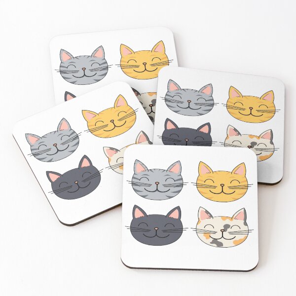 Item preview, Cute Smiling Cats designed and sold by Celiina.