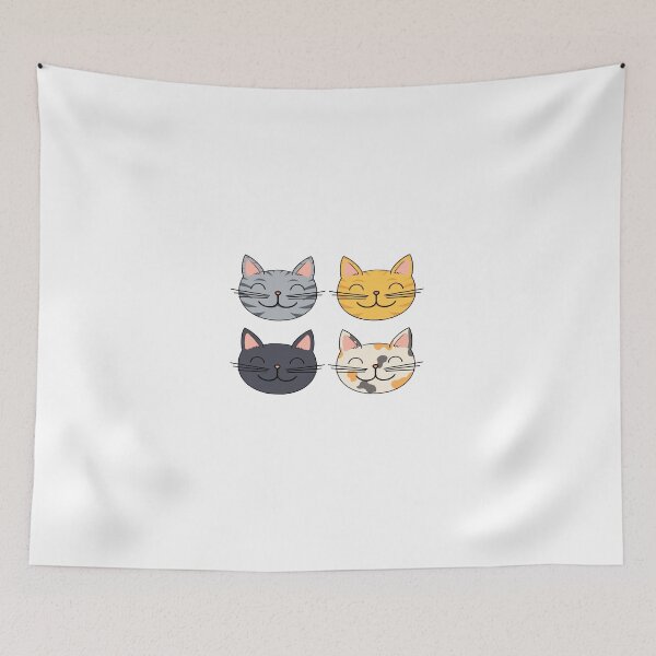 Item preview, Cute Smiling Cats designed and sold by Celiina.