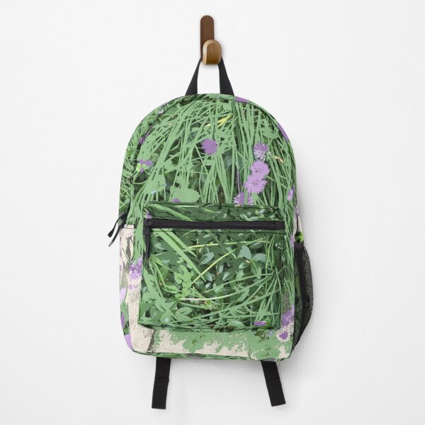 Item preview, Painted Chives, green purple beige, digitally modified photography designed and sold by djrunnels.