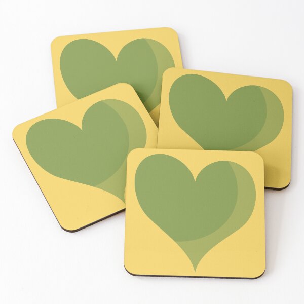 Item preview, green heart designed and sold by kim tang.