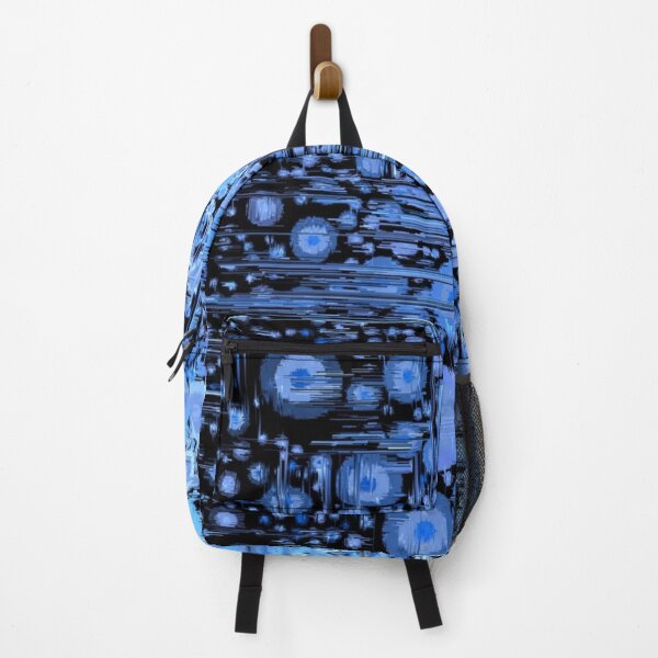 Item preview, Colorama abstrait huile bleue designed and sold by Joie-et-Poesie.