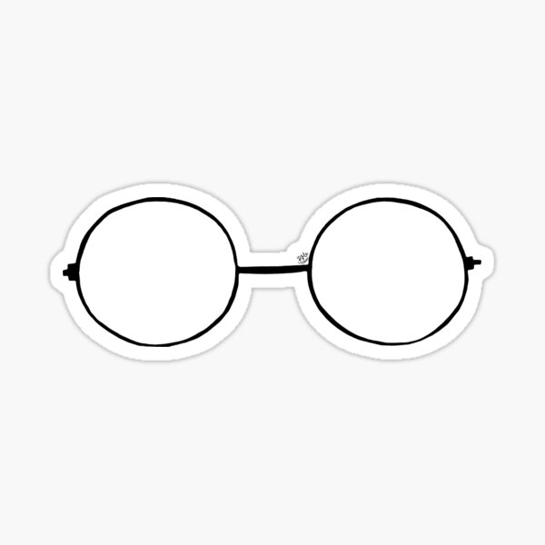 Glasses Sunglasses Sticker Vinyl Sticker Cute Sticker Round Glasses
