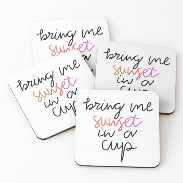 Item preview, Sunset in a cup color quote designed and sold by WildeandCo.