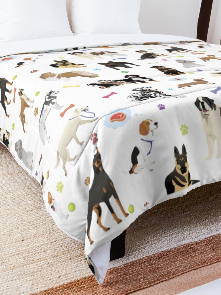 Alternate view of Various Dogs Pattern Comforter