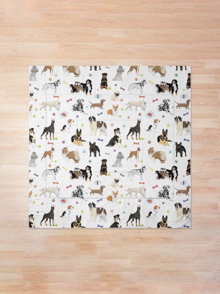 Alternate view of Various Dogs Pattern Comforter