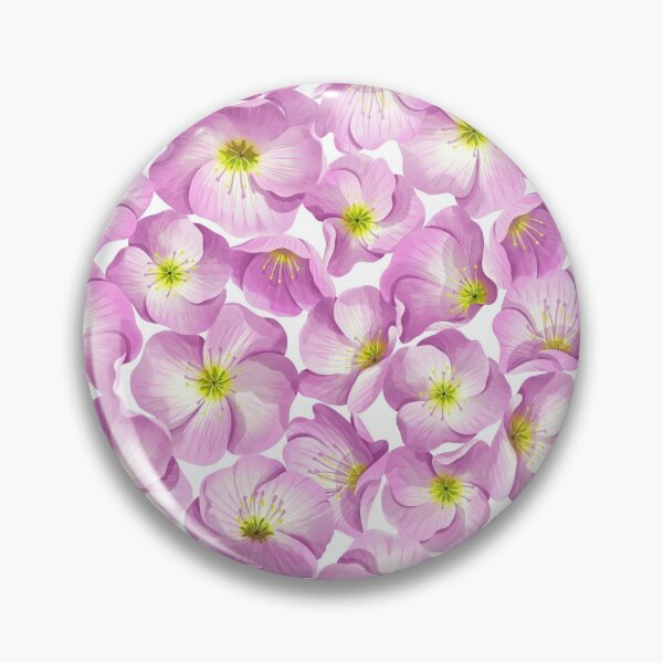 Item preview, Pink evening primrose floral pattern designed and sold by stolenpencil.