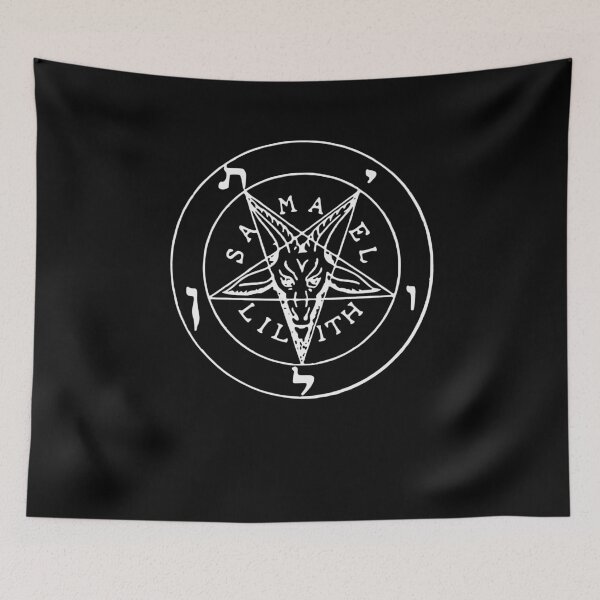 Item preview, Satanic Pentagram Baphomet Goat Evil Satan Symbol designed and sold by h44k0n.