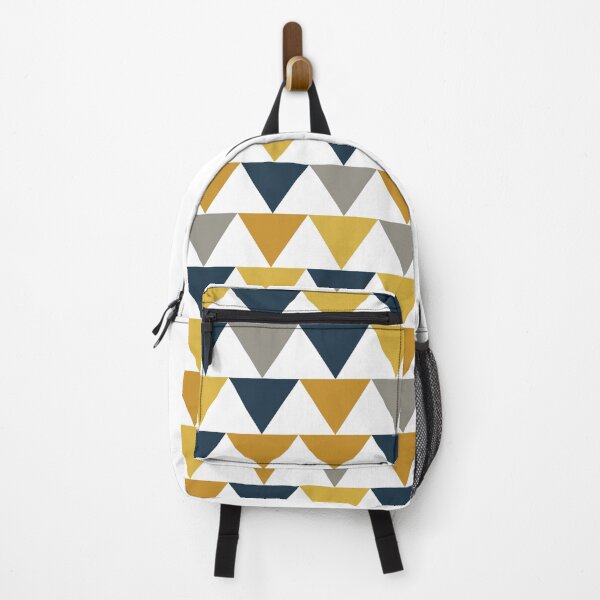 Item preview, Arrows: Light Mustard Yellow, Dark Mustard Yellow, Dark Blue, Grey, and White Geometric Pattern designed and sold by kierkegaard.