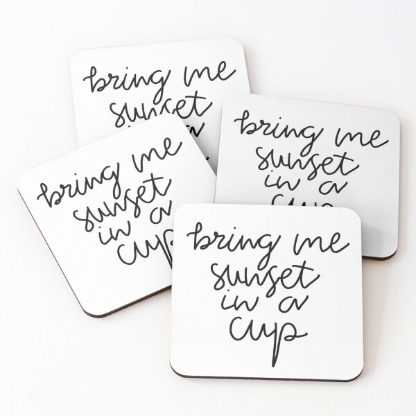 Item preview, Sunset in a cup quote designed and sold by WildeandCo.