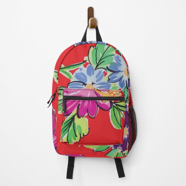 Item preview, Loose Floral on Red Ground designed and sold by Leslie Rogers Todder.