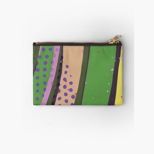 Item preview, Bold Abstract Lines Background Design in Purple Yellow Green Combination GC-115-7 designed and sold by GraphicCharms.