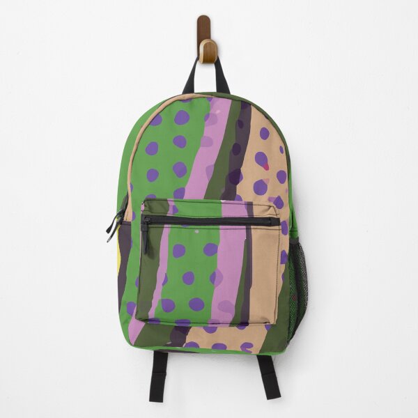 Item preview, Bold Abstract Lines Background Design in Purple Yellow Green Combination GC-115-7 designed and sold by GraphicCharms.