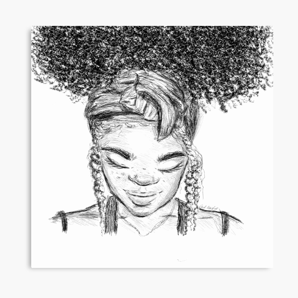 Natural Hair Black Women Wall Art Afro Wall Art Black Art Natural Hair Sticker Natural Hair Poster Support Black Business Black Owned Business Art Board Print By Candicoated Redbubble