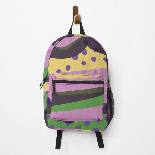 Item preview, Bold Illustrative Abstract Background Design in Purple Yellow Green Combination GC-115-6 designed and sold by GraphicCharms.