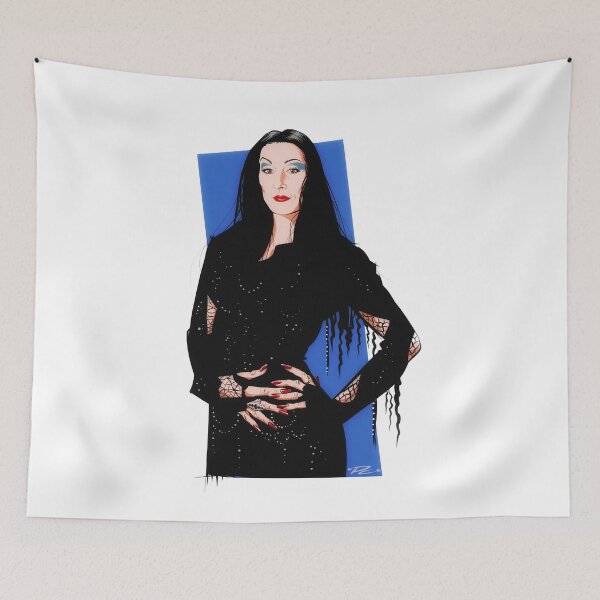 Item preview, Angelica Huston - An illustration by Paul Cemmick designed and sold by TIGERDAVER.