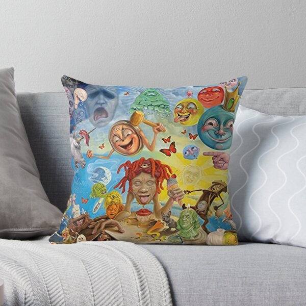 warna warni kehidupan redd trippie terbaiklahhhhh#6256 Throw Pillow