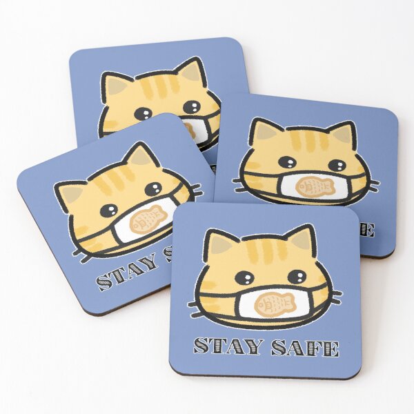 Item preview, Stay Safe Cat - Taiyaki Mask designed and sold by LilFurKids.