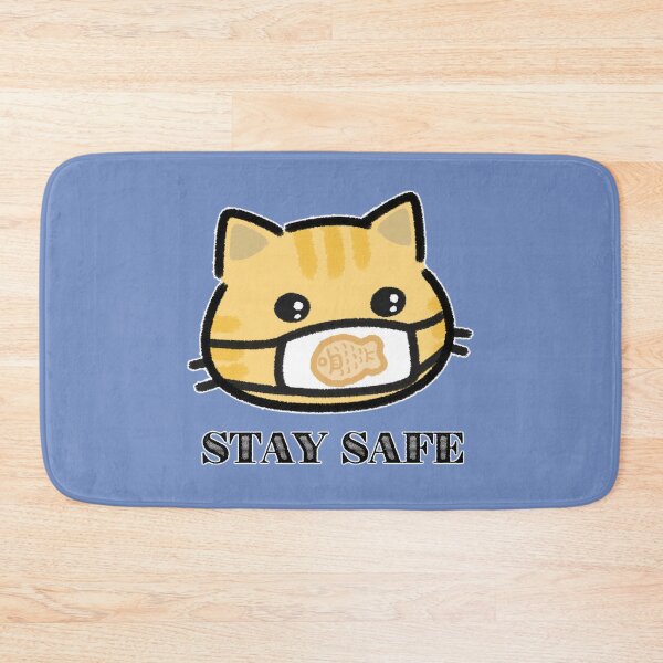 Item preview, Stay Safe Cat - Taiyaki Mask designed and sold by LilFurKids.