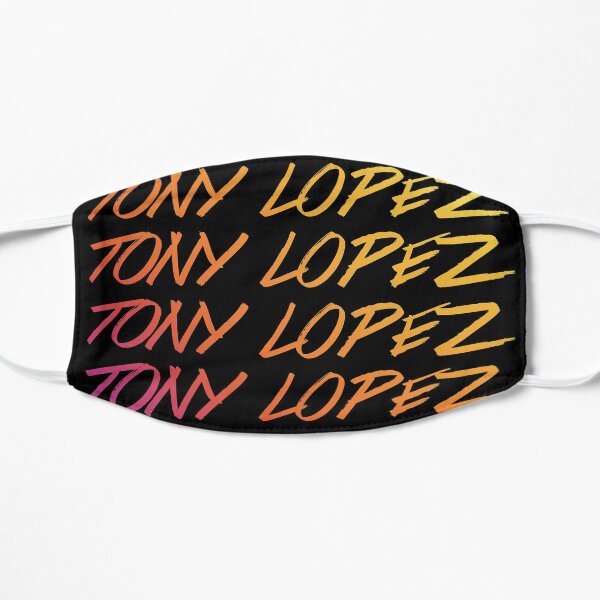Tony Lopez Logo name rainbow - Tiktok Lopez brothers Flat Mask