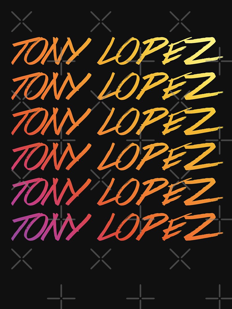 Tony Lopez Logo name rainbow Tiktok Lopez brothers