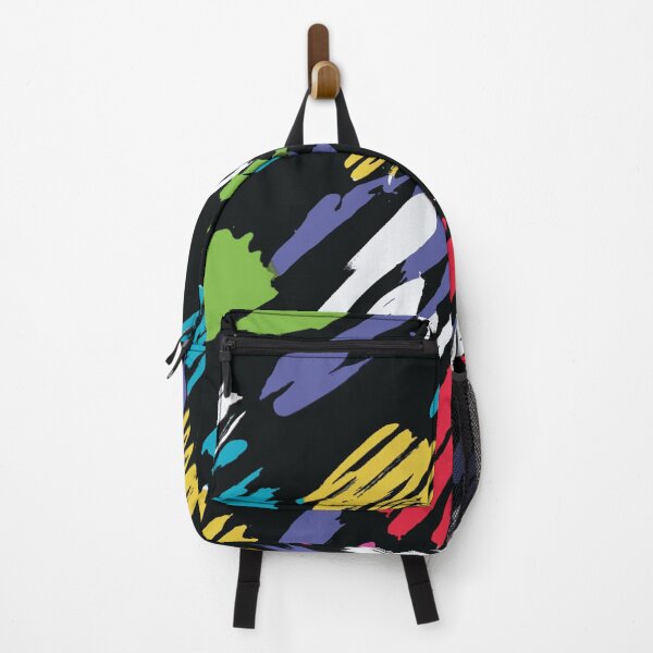 Item preview, Brush Strokes Abstract On Black Ground designed and sold by Leslie Rogers Todder.