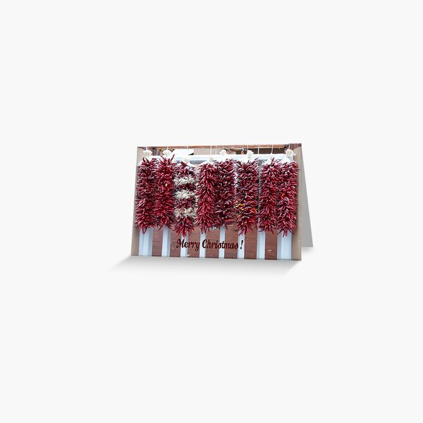 Chilli Christmas Greeting Card