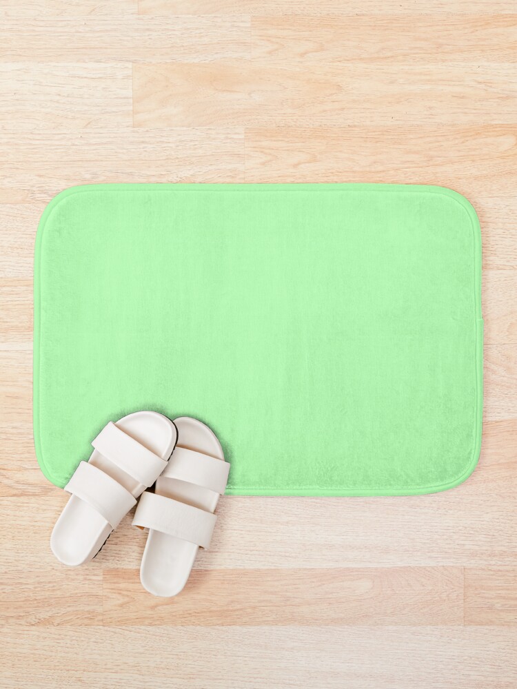"Sea Foam Lime Green" Bath Mat for Sale by EcruCloud Redbubble