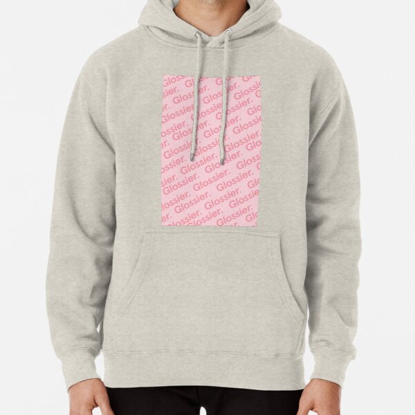 glossier pink hoodie