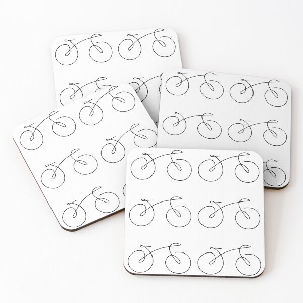 Item preview, Continuous line bicycle designed and sold by littledinosaurs.